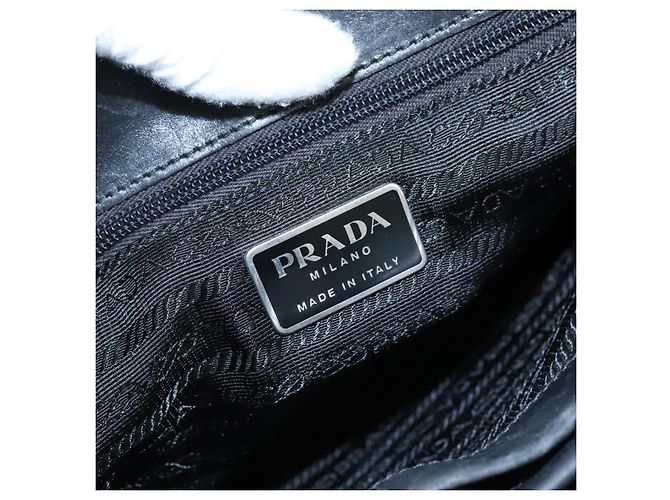 PRADA Handtasche aus schwarzem Nylon Auth bs21031 - Ansicht 10