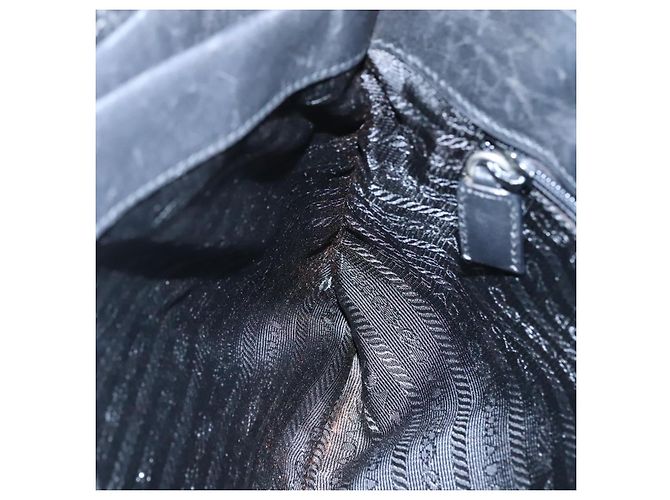 PRADA Handtasche aus schwarzem Nylon Auth bs21031 - Ansicht 19
