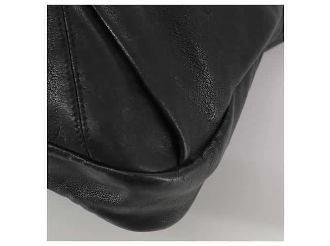 Borsa a mano in pelle Salvatore Ferragamo Vala 2 vie nera e oro Auth bs20937 Nero D'oro - vista 14