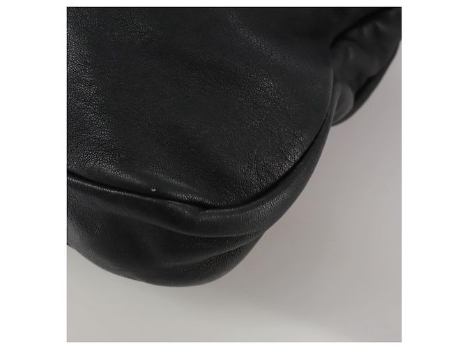 Borsa a mano in pelle Salvatore Ferragamo Vala 2 vie nera e oro Auth bs20937 Nero D'oro - vista 16