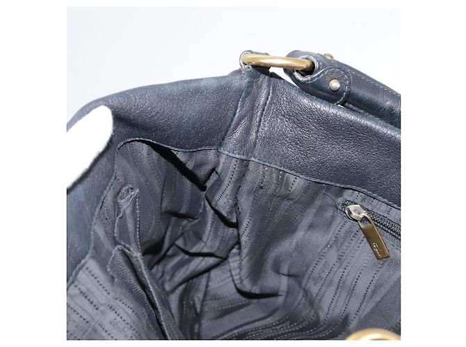 Borsa a mano in pelle Salvatore Ferragamo Vala 2 vie nera e oro Auth bs20937 Nero D'oro - vista 18
