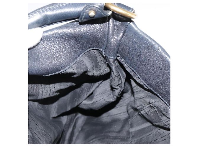 Borsa a mano in pelle Salvatore Ferragamo Vala 2 vie nera e oro Auth bs20937 Nero D'oro - vista 19