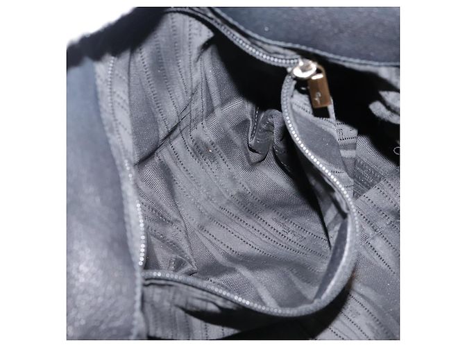 Borsa a mano in pelle Salvatore Ferragamo Vala 2 vie nera e oro Auth bs20937 Nero D'oro - vista 21