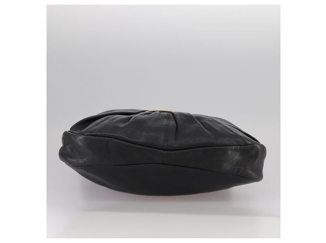 Borsa a mano in pelle Salvatore Ferragamo Vala 2 vie nera e oro Auth bs20937 Nero D'oro - vista 5