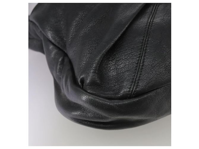 Borsa a mano in pelle Salvatore Ferragamo Vala 2 vie nera e oro Auth bs20937 Nero D'oro - vista 9