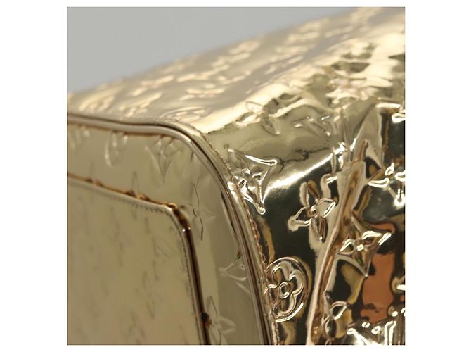 LOUIS VUITTON Monogram Miroir Keepall 55 Borsa Boston Oro LV Auth 104239S D'oro - vista 17