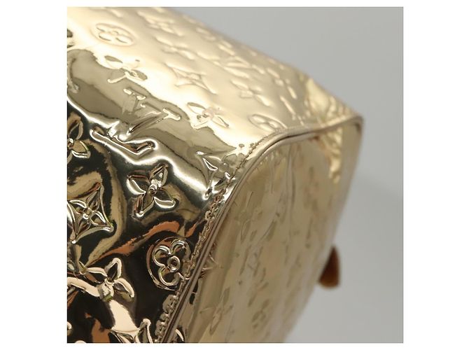 LOUIS VUITTON Monogram Miroir Keepall 55 Borsa Boston Oro LV Auth 104239S D'oro - vista 18