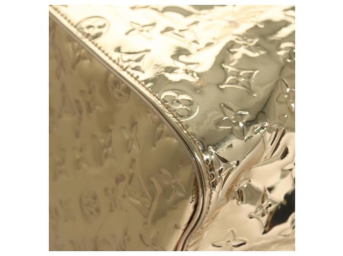 LOUIS VUITTON Monogram Miroir Keepall 55 Borsa Boston Oro LV Auth 104239S D'oro - vista 19