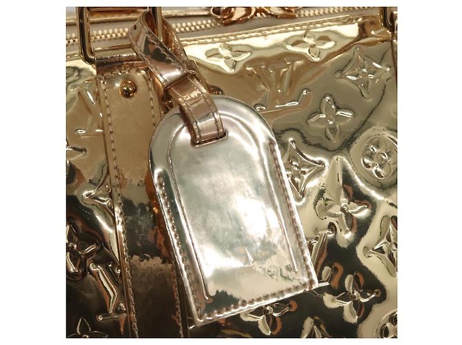 LOUIS VUITTON Monogram Miroir Keepall 55 Borsa Boston Oro LV Auth 104239S D'oro - vista 22