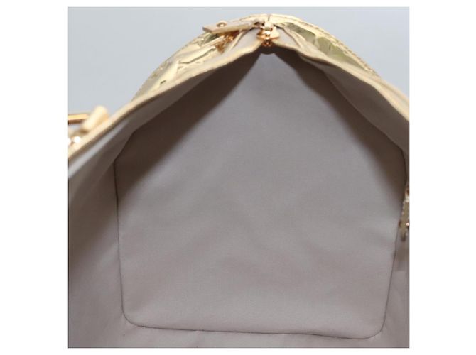 LOUIS VUITTON Monogram Miroir Keepall 55 Borsa Boston Oro LV Auth 104239S D'oro - vista 25