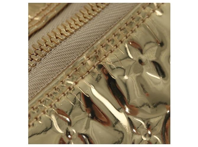 LOUIS VUITTON Monogram Miroir Keepall 55 Borsa Boston Oro LV Auth 104239S D'oro - vista 7