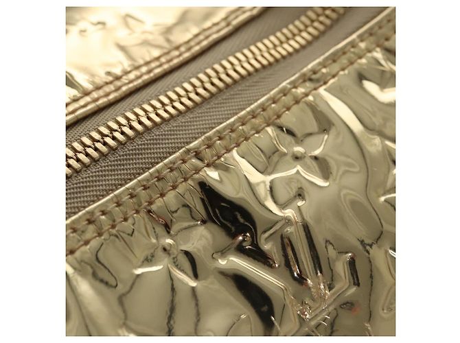 LOUIS VUITTON Monogram Miroir Keepall 55 Borsa Boston Oro LV Auth 104239S D'oro - vista 8