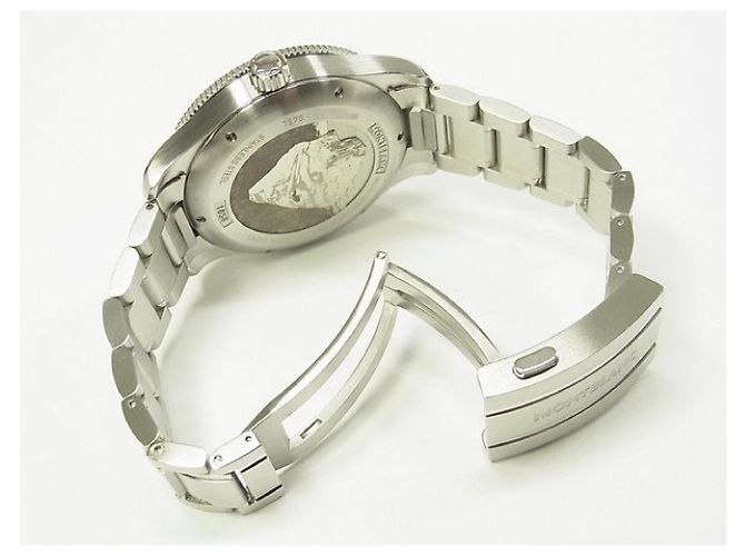 MONTBLANC 1858 Iced Sea Automatico data Ref.MB129371 cinturino in gomma Prodotti genuini Uomini Argento - vista 15