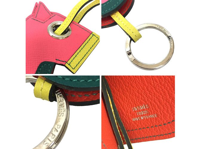 Ring Hermès Portachiavi charm Hermes Camail Multicolore - vista 3