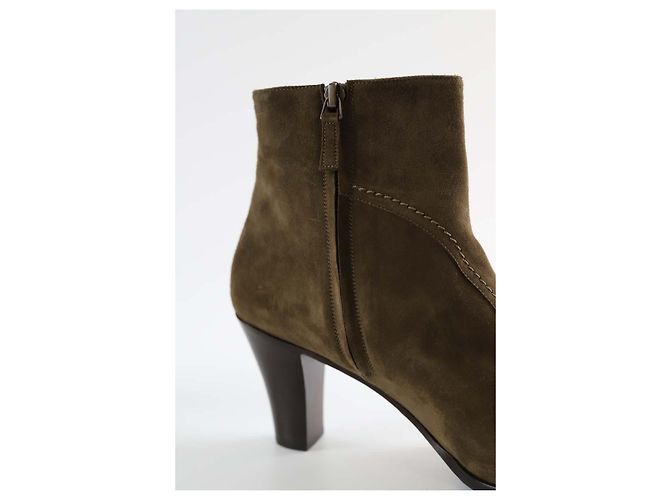 Michel Vivien Stivali in suede marroni - vista 4
