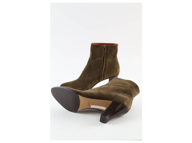 Michel Vivien Stivali in suede marroni - vista 6