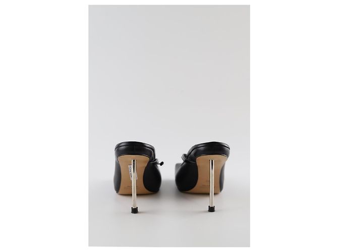 Jacquemus Tacchi in pelle nera - vista 2