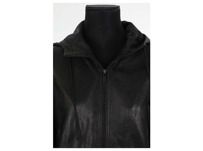 Marc Jacobs Schwarze Lederjacke - Ansicht 2