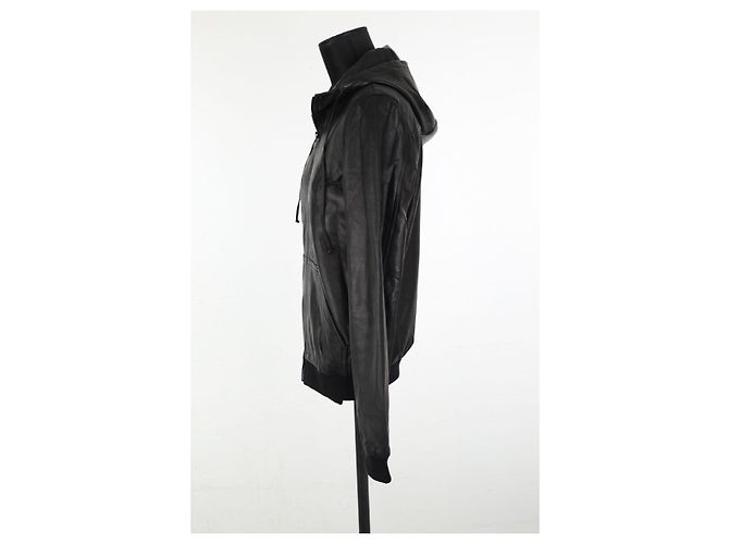 Marc Jacobs Schwarze Lederjacke - Ansicht 3