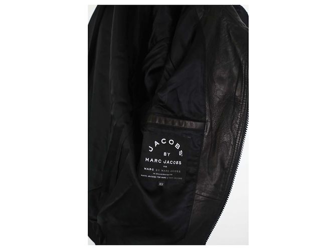 Marc Jacobs Schwarze Lederjacke - Ansicht 5