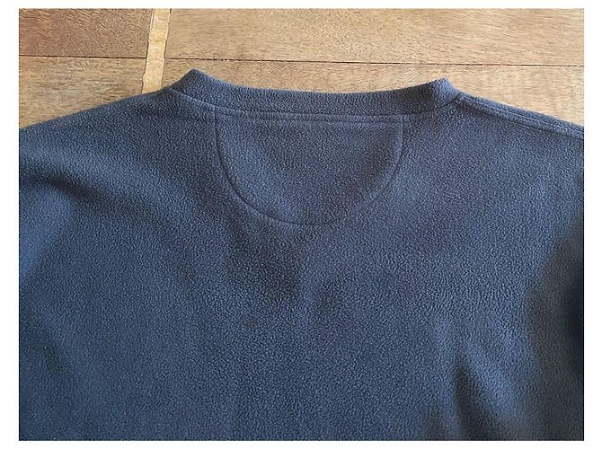 Autre Marque Schiefergrauer Fleece-Pullover mit V-Ausschnitt Größe L-XL Familienhaus - Ansicht 9