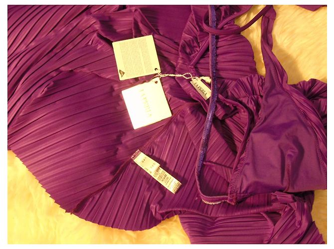 La Perla Abito Pareo Pearl Luneo Viola Porpora - vista 10
