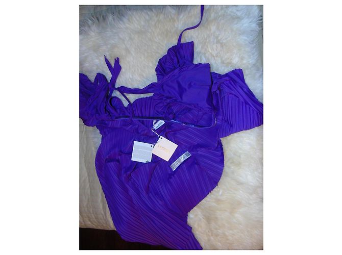 La Perla Abito Pareo Pearl Luneo Viola Porpora - vista 6