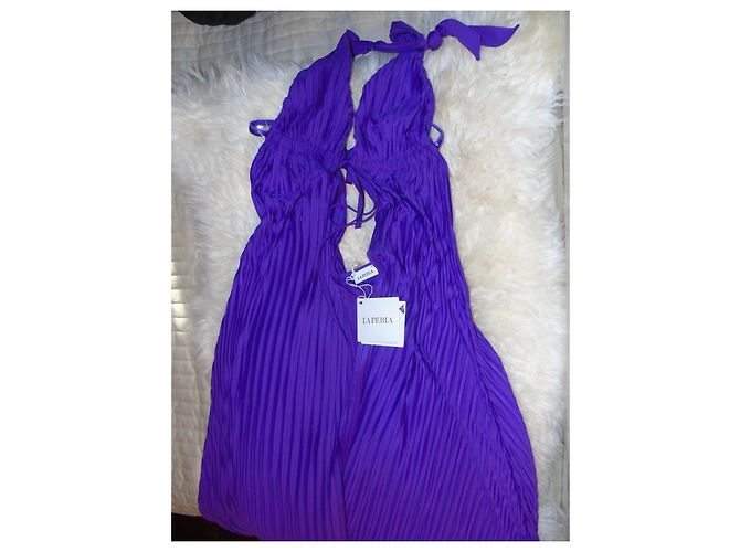 La Perla Abito Pareo Pearl Luneo Viola Porpora - vista 7