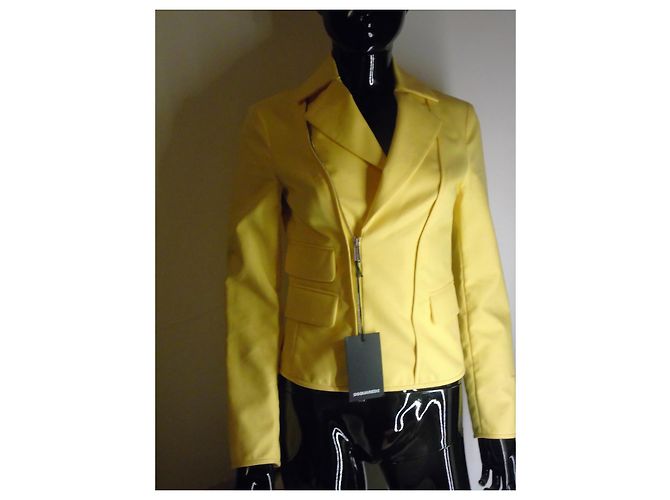 Blazer Dsquared2 Giallo in Cotone - vista 2