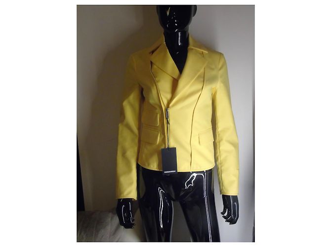 Blazer Dsquared2 Giallo in Cotone - vista 3