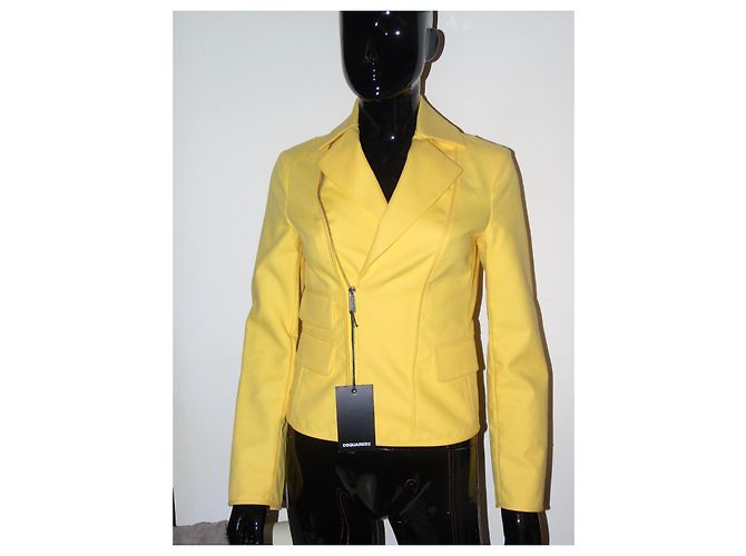 Blazer Dsquared2 Giallo in Cotone - vista 4
