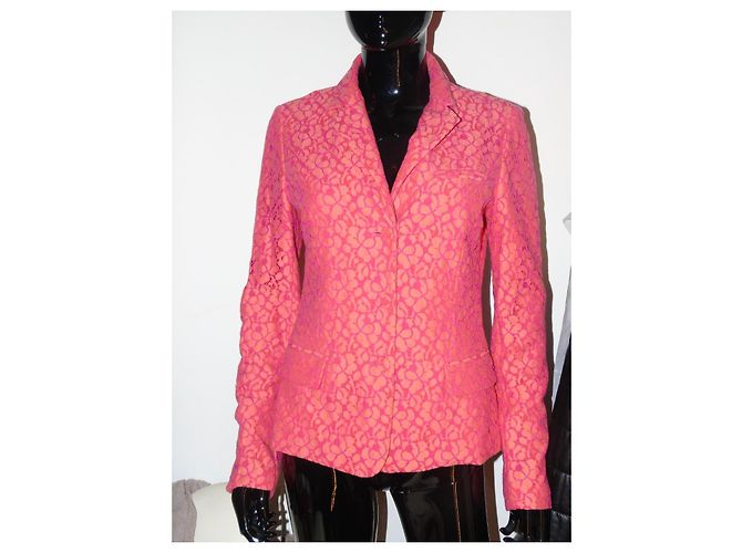 John Galliano Spitzenjacke Rosa Orange Pink - Ansicht 3