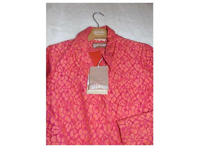 John Galliano Spitzenjacke Rosa Orange Pink - Ansicht 6