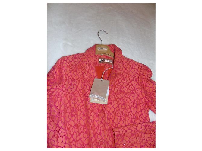 John Galliano Spitzenjacke Rosa Orange Pink - Ansicht 7