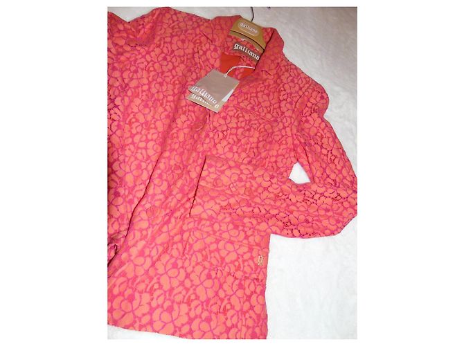 John Galliano Spitzenjacke Rosa Orange Pink - Ansicht 8