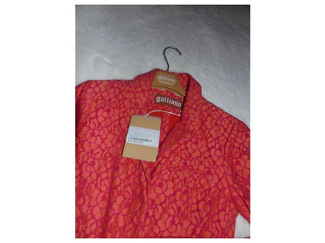 John Galliano Spitzenjacke Rosa Orange Pink - Ansicht 9