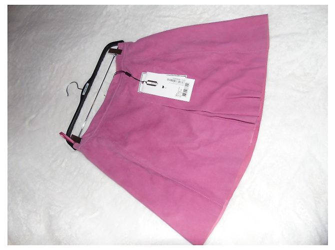 Falda corta de cuero Max & Moi Fucsia - vista 4