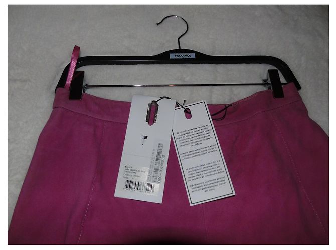 Falda corta de cuero Max & Moi Fucsia - vista 7