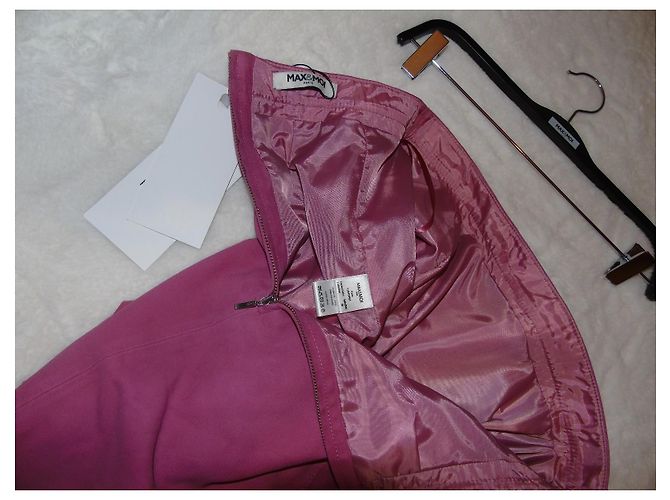 Falda corta de cuero Max & Moi Fucsia - vista 9
