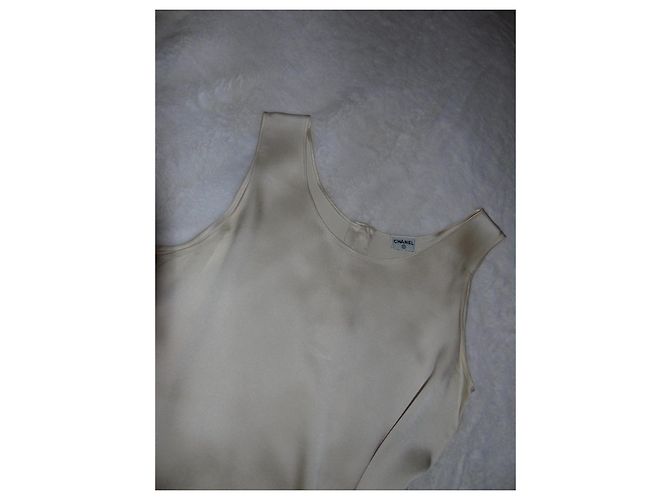 Chanel Seidentop Creme Roh - Ansicht 18