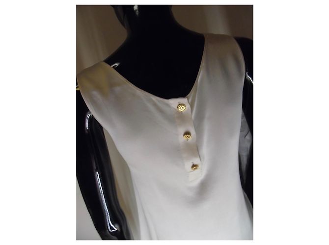 Chanel Seidentop Creme Roh - Ansicht 6