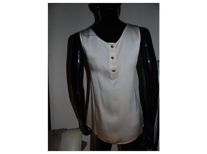 Chanel Seidentop Creme Roh - Ansicht 8