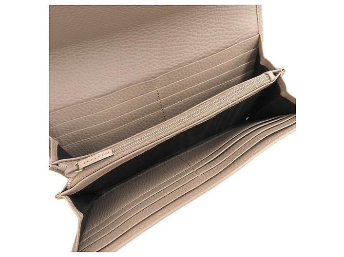 Billetera Continental Gucci GG Marmont Beige - vista 3