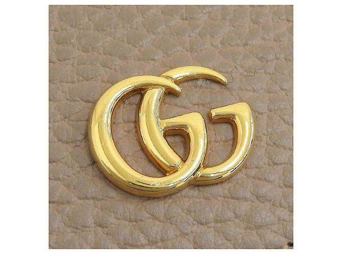 Billetera Continental Gucci GG Marmont Beige - vista 7