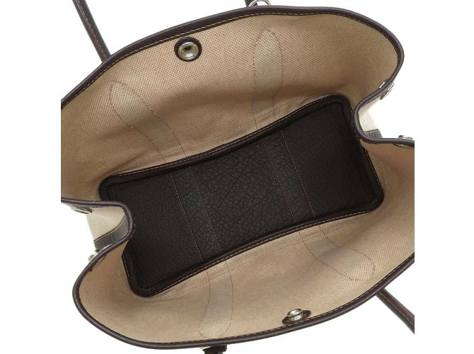 Hermès Borsa a mano Hermes Garden 30 TPM Marrone Beige - vista 3