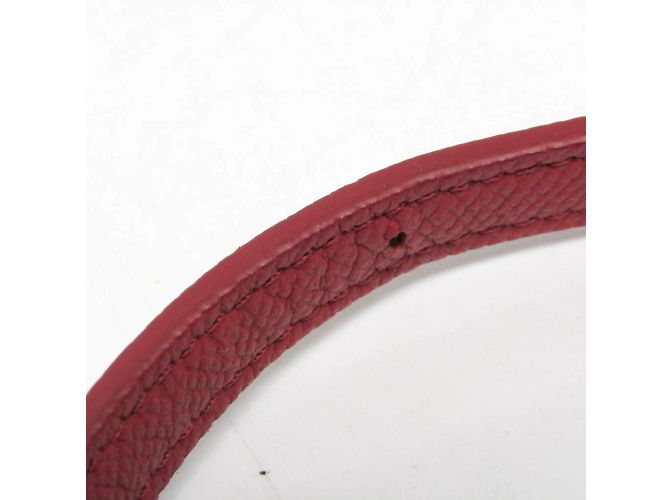 Céline Belt Bag Celine Nano in pelle rosso marrone - vista 10
