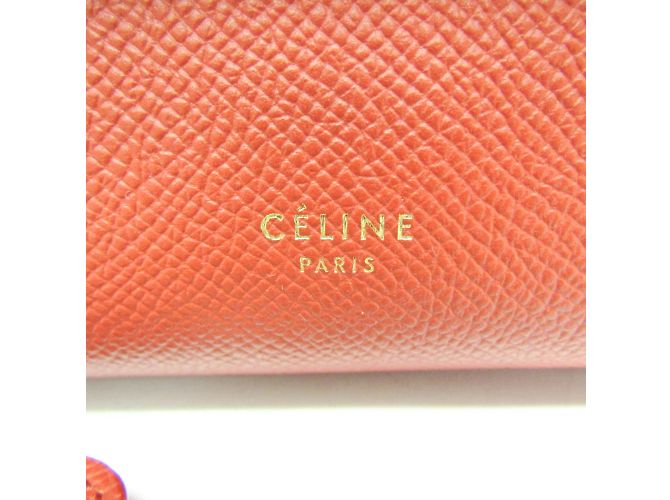 Céline Belt Bag Celine Nano in pelle rosso marrone - vista 13