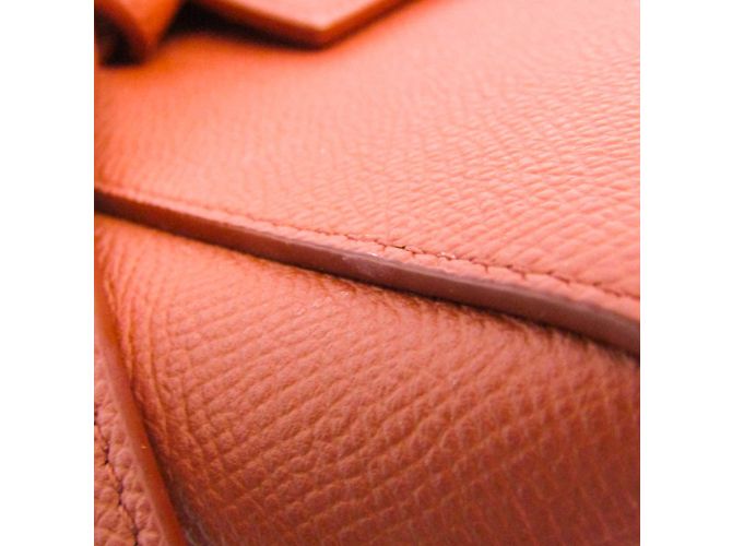 Céline Belt Bag Celine Nano in pelle rosso marrone - vista 5