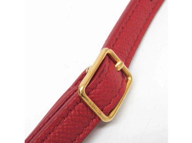 Céline Belt Bag Celine Nano in pelle rosso marrone - vista 9
