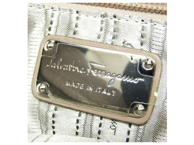 Borsa Medium Sophia Gancini di Salvatore Ferragamo Beige - vista 15